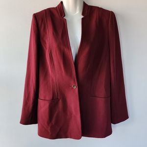 Calvin Klein Maroon Blazer Size 12